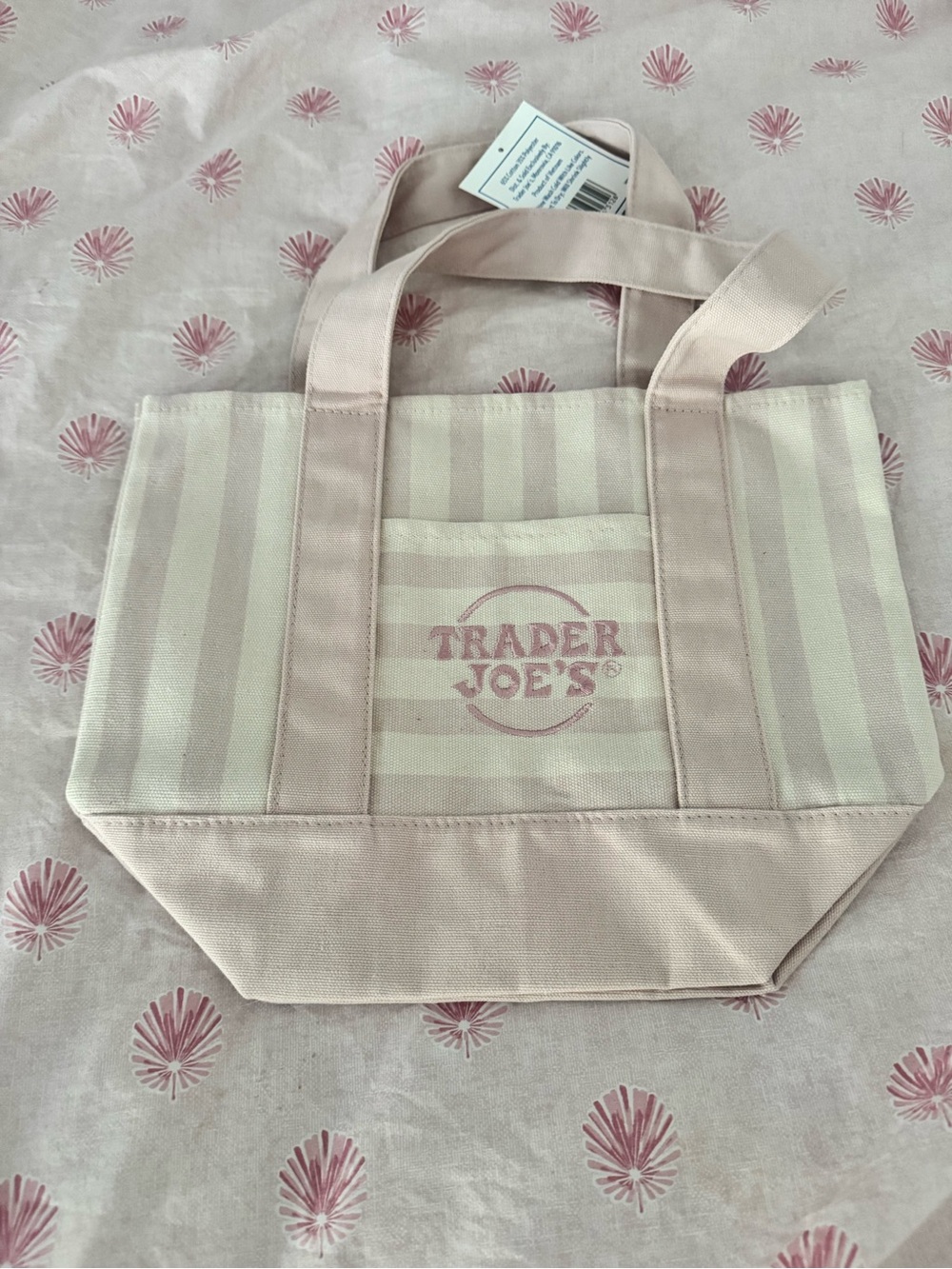 Trader Joe’s Pastel Striped mini tote set - Picture 4 of 5